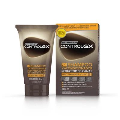 Just For Men Control GX Champú Y Acondicionador para Canas Hombre, Reduce  - Imagen 1 de 4