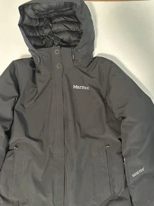 Chaqueta Marmot Gore Tex Para Hombre Mediana Negra Impermeable Esquí Invierno Aislante Cremallera - Imagen 1 de 13