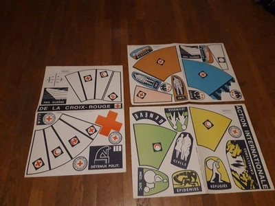 ancienne affiche publicitaire cartonnée  X 3 - Photo 1/4