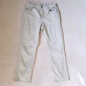 Riders Beige Straight Leg High Rise Relaxed Jeans 130180L Womens 12 - Picture 1 of 5
