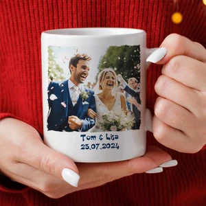 Praktisches 2er-Set: Weiße personalisierte Fototassen. Angebot inkl. Gestaltung - Bild 1 von 1