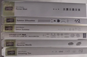 Stampin Up - Lot of 6 Sets - All New & Unused! - Picture 1 of 7