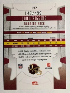 2008 Leaf Limited #147 John Riggins - Picture 1 of 2