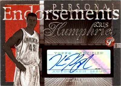 2004-05 Topps Prístine Personal Endosos #KH Kris Humphries C Automático - BSK Foto 1 de 2