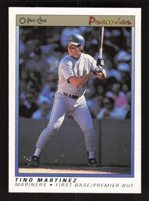 Tino Martinez 1991 O-Pee-Chee Premier #76 Seattle Mariners Baseball Card EX-MINT - Image 1 of 2