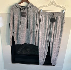 Harlowe and Graham Sweatshirt Jogginghose Lounge Set Damen klein grau weich NEU 118 $ - Bild 1 von 14