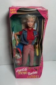 Coca Cola Picnic Barbie Doll Special Edition 1997 Mattel #19626 Boxed vintage - Picture 1 of 17