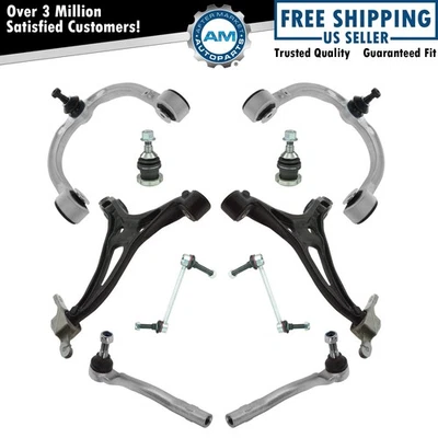 Kit de suspensión de dirección de 10 piezas brazos de control rótulas barras de amarre externas enlaces Foto 1 de 4