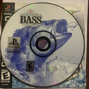 Championship Bass (Sony PlayStation 1, 2000) Disc & Manual Only Free Shipping - Picture 1 of 4