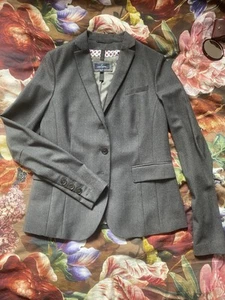 Daniel Hechter Damen Blazer Schurwolle Gr. 42 L Anzug Business Grau Anthrazit - Bild 1 von 12