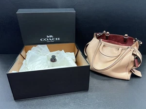 Coach Rogue 1941 Nude-Pink Bag Shoulder Bag With Top Handles Box, Dust Bag, Used - Picture 1 of 23