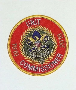 BSA Unit Commissioner Position Patch 2010s Red Embroidered - Picture 1 of 3