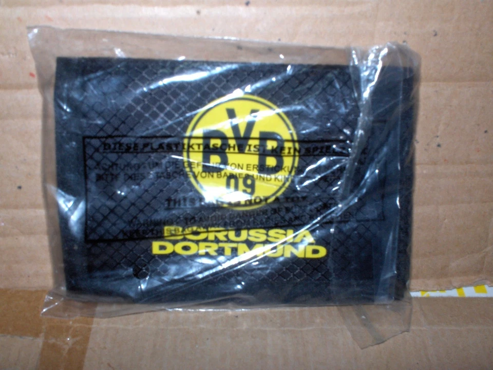 BVB Borussia Dortmund Geldbörse  schwarz gelb Logo Neu, OVP, Lizenz - Bild 1 von 1