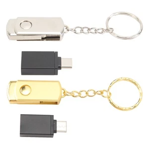 USB Flash Drive Fast Transfer Speed USB 2.0 Drive With USB To Type C Adapter FY - Afbeelding 1 van 48