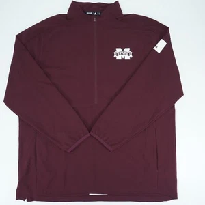 Mississippi State Bulldogs Jacket 1/2 Zip XL Adidas Pockets Athletes Shirt - Picture 1 of 13