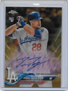 2018 Topps Chrome Update Travis Taijeron Gold Wave Refractor Rookie Auto /50 RC - Picture 1 of 1