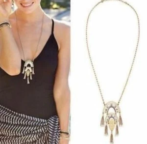 Stella & Dot Mirage Tassel Goldtone Statement Necklace - Picture 1 of 11