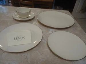 Beautiful 5 Piece Place Setting(s) of Lenox Olympia Platinum Unused 12 available - Picture 1 of 8