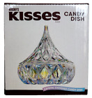 Hershey s Kisses Crystal Clear Covered Candy Dish Godinger 5'' Iridescent Glass