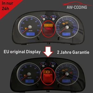 Golf 4 T4 T5 Passat FIS Display MFA Pixelfehler Reparatur Tacho Kombiinstrument - Bild 1 von 1