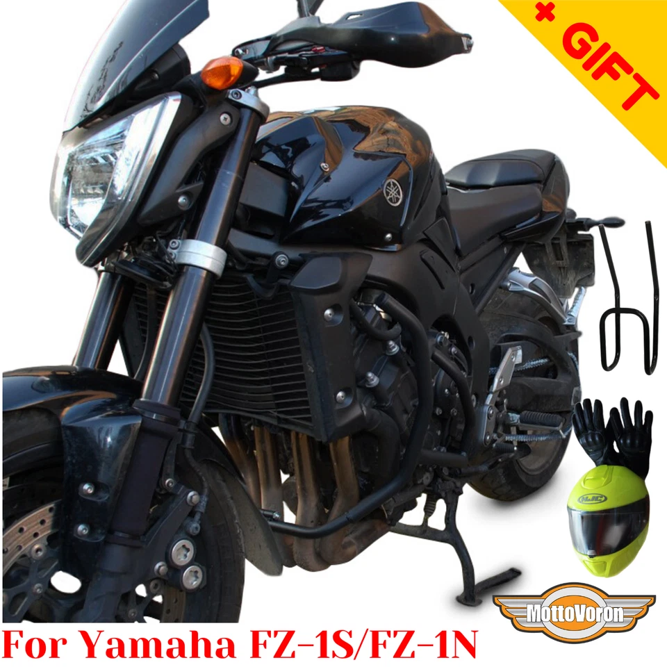 Protector de motor para Yamaha FZ1 Fazer FZ1S barras de choque FZ1N FZ-1 (2006-2015), Bonus Foto 1 de 4