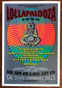 MINT & SIGNED Beastie Boys Green Day 1994 Lollapalooza TAZ Poster 130/400 - Picture 1 of 1