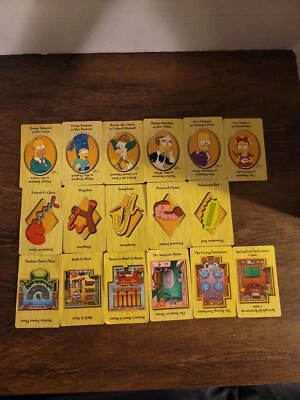 The Simpsons Clue Pieces Deck of Suspect Location Weapon Cards 2002 - Image 1 of 3
