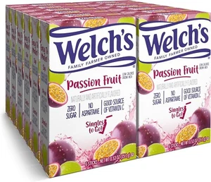 Welch'S Singles to Go Water Drink Mix - Passion Fruit Powder Sticks (12 Boxes wi - Picture 1 of 3