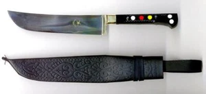 CUCHILLO NACIONAL UZBEKO PCHAK PICHOK MANGO DE TEXTOLITE HECHO A MANO (579) - Imagen 1 de 5