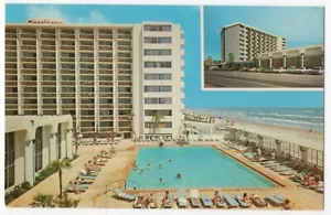 TARJETA POSTAL VINTAGE DAYTONA BEACH FL AMERICANO BEACH LODGE MOTEL Y PISCINA 082821 - Imagen 1 de 2