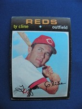 1971 Topps Baseball Cards Ty Cline Cincinnati Reds #319