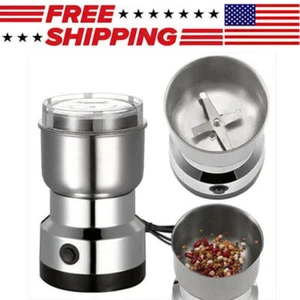 Electric Coffee Bean Grinder Nut Seed Herb Grind Spice Crusher Mill Blender New - Picture 1 of 6
