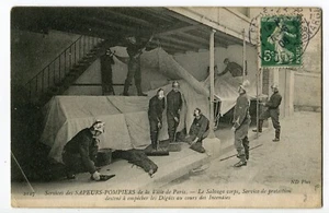 CPA 75 Services des SAPEURS POMPIERS de la Ville de Paris -Le salvage-corps. n°2 - Imagen 1 de 2