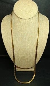 Vintage Signed NAPIER Pat Pend Herringbone Chain Necklace. 6522 - Picture 1 of 9