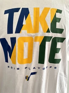 Camiseta Utah Jazz Talla XL Toma nota 2019 NBA Playoffs Multicolor - Imagen 1 de 4