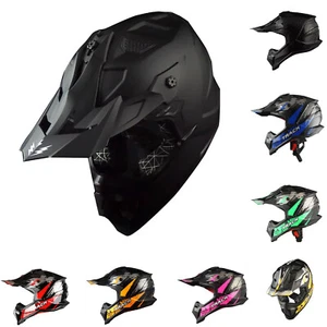 1Storm Adult Motocross Helmet ATV Dirt Bike BMX Downhill Mountain Helmet JH601 - Picture 1 of 43