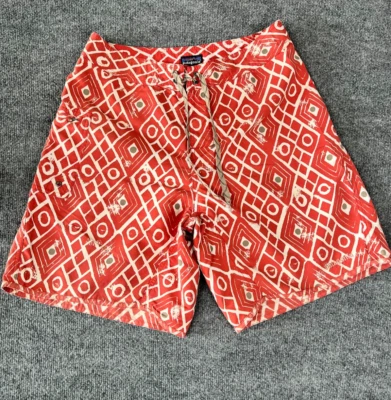 Pantalón Corto Patagonia Board Hombre Rojo Geométrico Talla 33 Cordón Exterior Foto 1 de 4