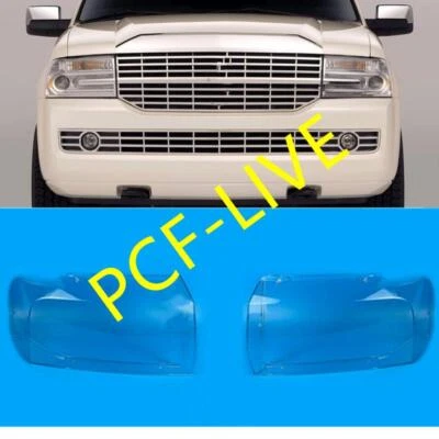Cubierta de lente de faro delantero para Lincoln Navigator 2007-14 + pegamento par izquierda + derecha Foto 1 de 4