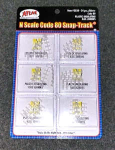 Atlas N Scale Code 80 Insulated Joiners 6 packs - Picture 1 of 1