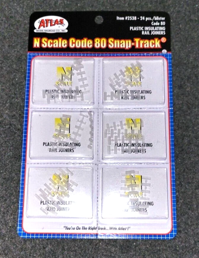 Atlas N Scale Code 80 Insulated Joiners 6 packs - Image 1 of 1