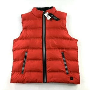 NEW Michael Kors Tech Puffer Vest Men’s Sz Medium M Pop Red Retail $248 - Picture 1 of 7