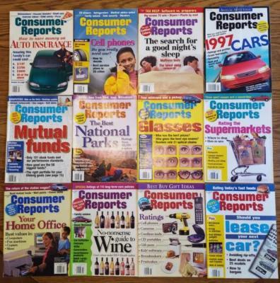 1997 Full Year (12) Including Annual Auto Issue - Consumer Reports - Image 1 of 4