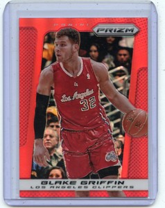 2013-14 PANINI PRIZM #112 BLAKE GRIFFIN "RED PRIZM" LOS ANGELES CLIPPERS, 052920