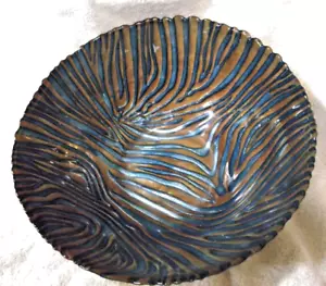 Reversed Metallic Painted Centerpiece Bowl - Picture 1 of 3