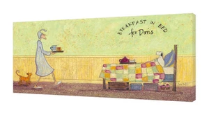 Sam Toft - Breakfast in Bed for Doris - 30 x 60cm Canvas Print Wall Art WDC91111 - Picture 1 of 1