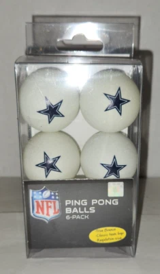Мячи для пинг-понга Dallas Cowboys NFL упаковка 6 шт. - Изображение 1 из 4