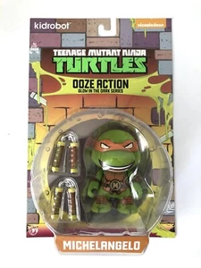 Kidrobot Teenage Mutant Ninja Turtles Michelangelo Ooze Action Glow in the Dark - Picture 1 of 8