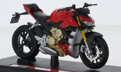 DUCATI Maisto Modell MotorradModell Model STREETFIGHTER V4 S rot 1:18 NEU - Bild 1 von 2