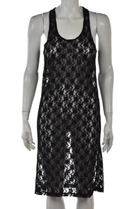 NEW Millau LF Dress Size OS Black Floral Lace Shift Knee Length Sleeveless - Picture 1 of 6