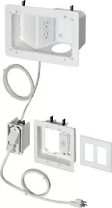 Arlington Industries TVB712BK - TV Bridge II Kit w/ Angled Power Box - Picture 1 of 5